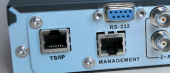 Gigabit Ethernet or Dual 100M TS/IP interface for IP based networks